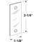 Prime-Line Prime-Line Gray Steel Edge Filler Plate 1 pk U 9521 - alternate 2